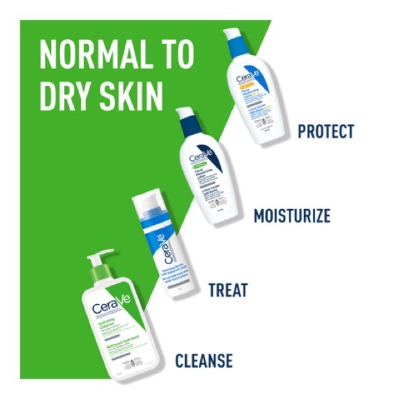 CeraVe Hydrating Daily Facial Cleanser for Dry to Normal Skin - Picture 2 of 2